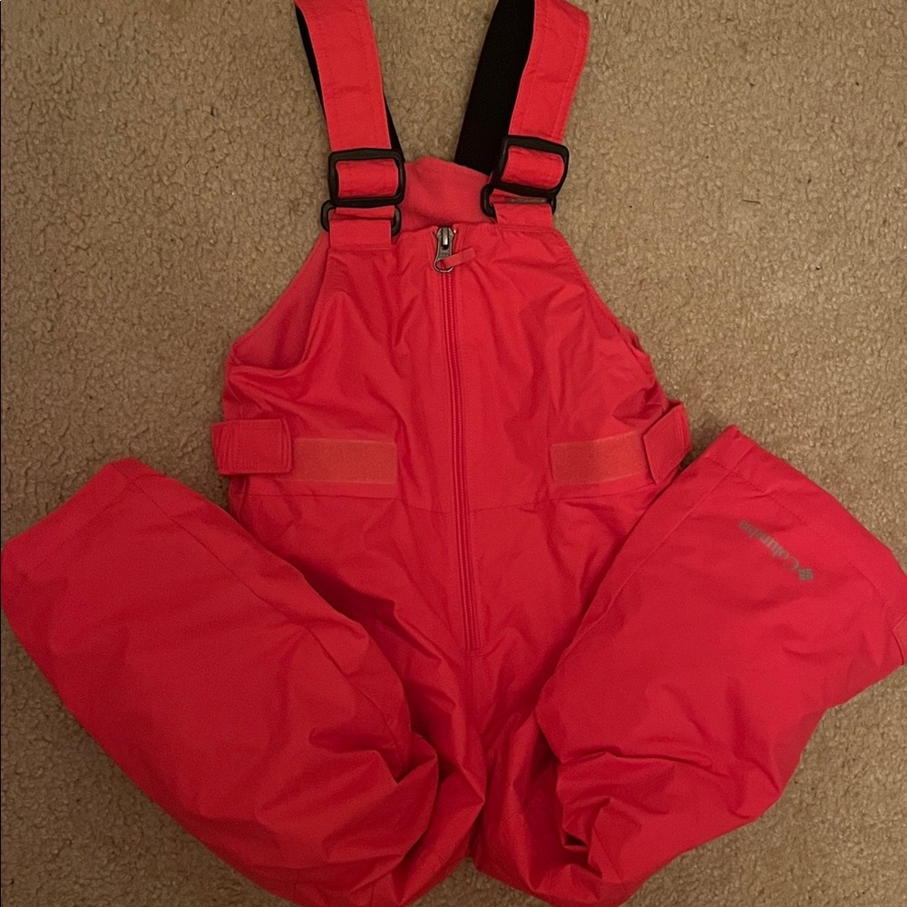 Columbia size 4T pink Snow Bib